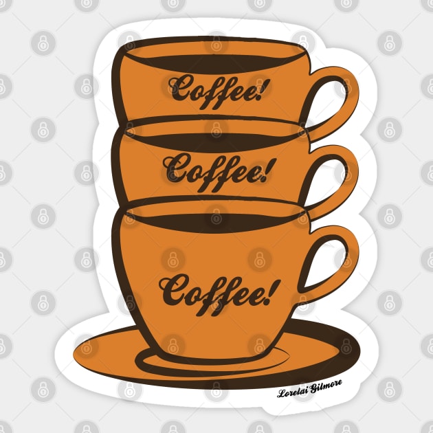 Coffee! Coffee! Coffee! Sticker by cristinaandmer